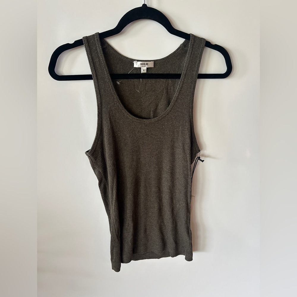 AGOLDE Olive Green Tank Top